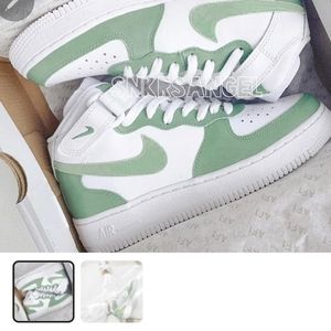 Sage Nike air force one's women's size 8